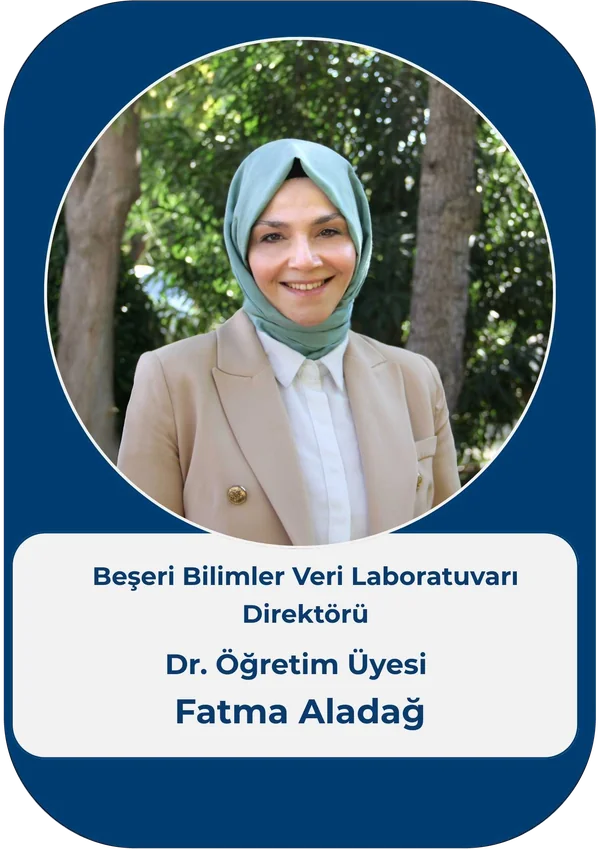 Dr. Öğretim Üyesi Fatma Aladağ – Beşeri Bilimler Veri Laboratuvarı Direktörü